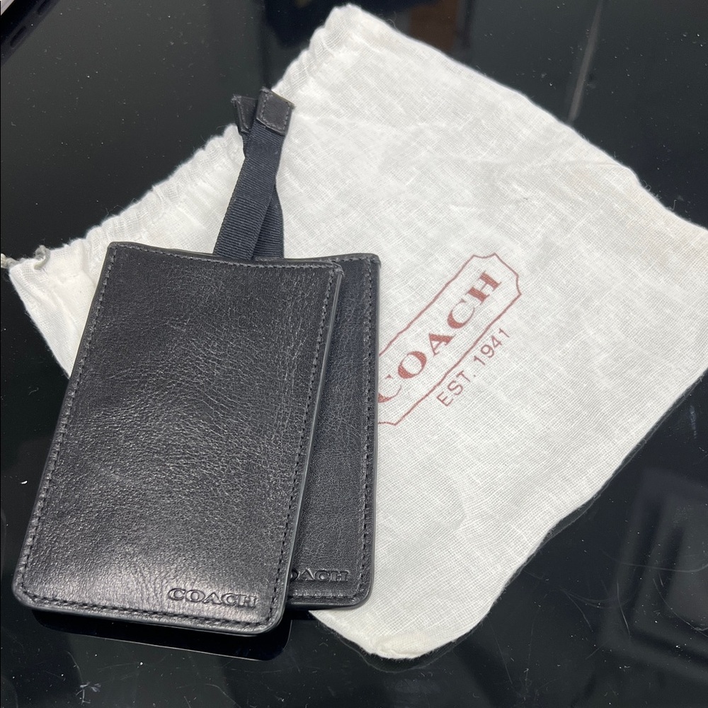 Coach luggage tags (set of 2)